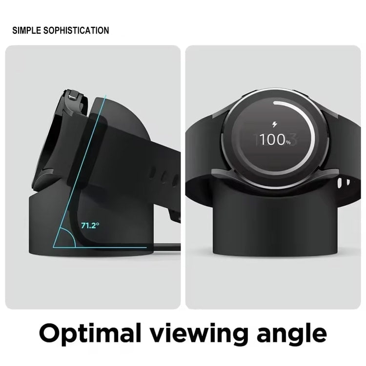 Silicone Smartwatch Charger Stand, Charging Dock Holder, Anti-Slip Watch Charging Stand, Cable Organizer for Desk and Travel