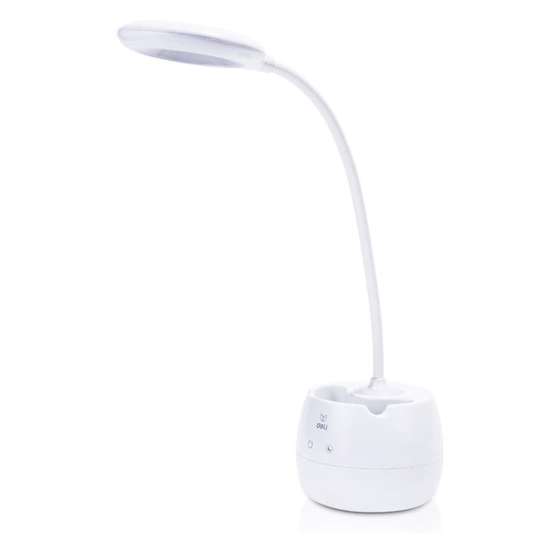 Rechargeable LED Desk Lamp with Pen Holder – 3-Level Adjustable Study Light