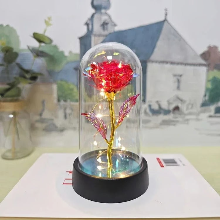 Artificial Rose Flower with LED Light Valentines Day Gift for Home Decor