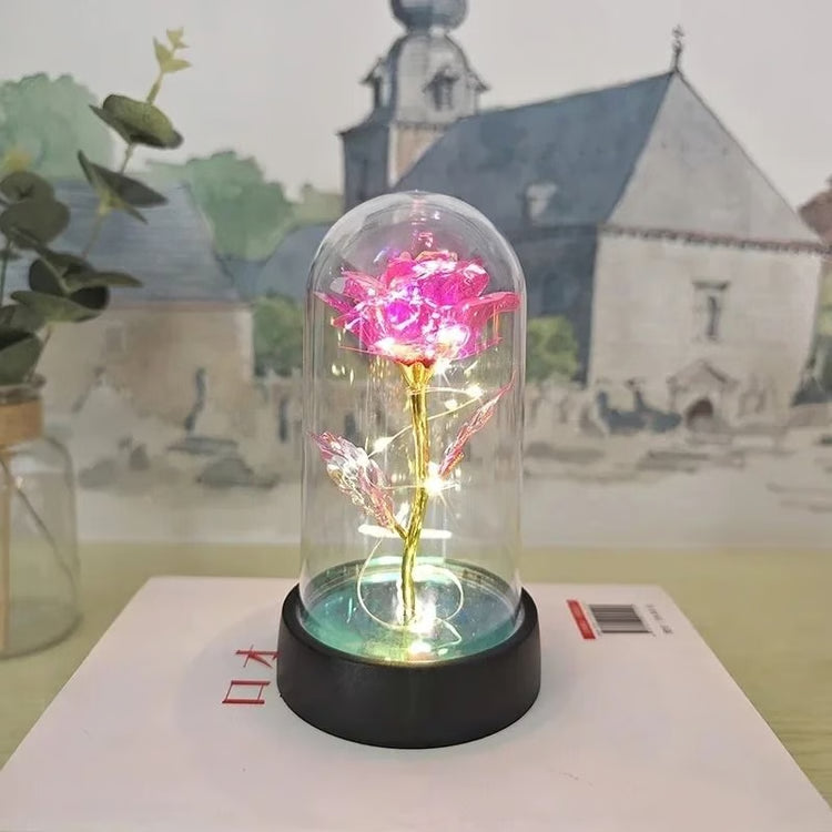 Artificial Rose Flower with LED Light Valentines Day Gift for Home Decor