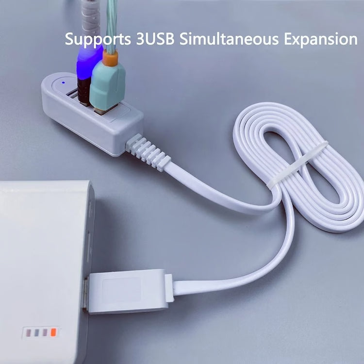 3-in-1 USB Splitter Socket – Multi-Port Charging & Data Hub Adapter