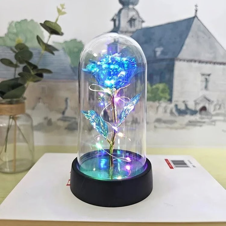 Artificial Rose Flower with LED Light Valentines Day Gift for Home Decor