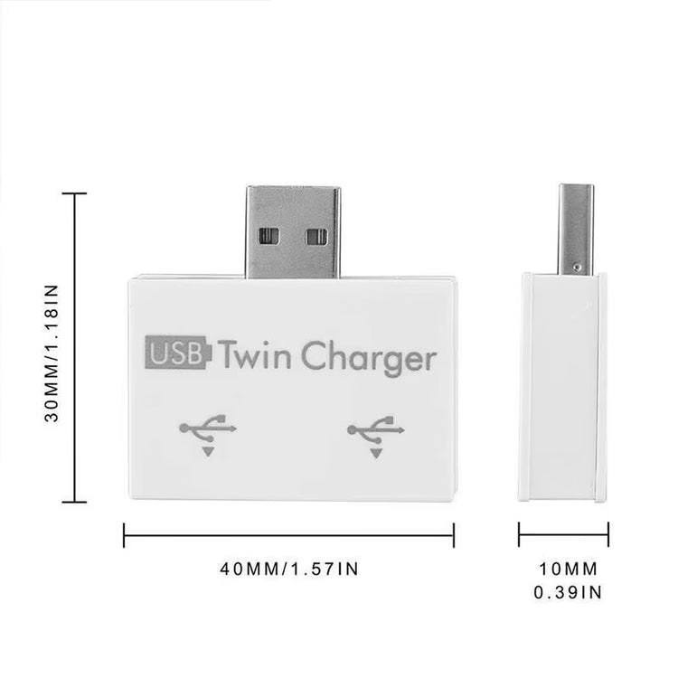 USB Dual-Port OTG Adapter – Charging & Data Splitter