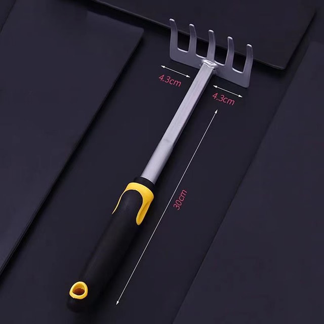Dual-Purpose Gardening Hoe & Spade – Compact Digging and Weeding Tool for Potted Plants