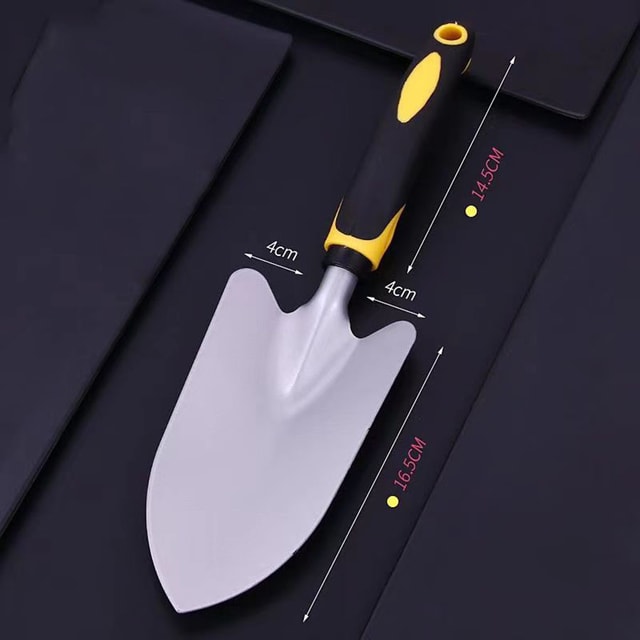 Dual-Purpose Gardening Hoe & Spade – Compact Digging and Weeding Tool for Potted Plants