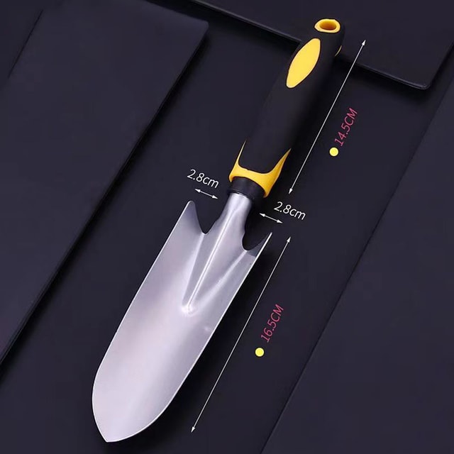 Dual-Purpose Gardening Hoe & Spade – Compact Digging and Weeding Tool for Potted Plants