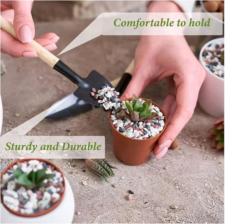 3-Piece Mini Garden Tools Set – Hand Tools for Planting, Gardening & Soil Work