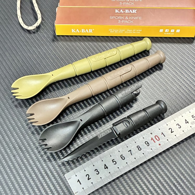 Compact Camping Cutlery Set – Portable Fork, Spoon & Knife Combo