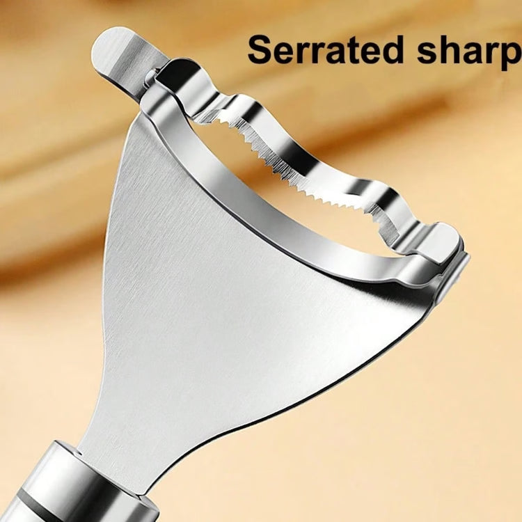 Stainless Steel Corn Peeler Stripper Tool with Serrated Cob Shaver