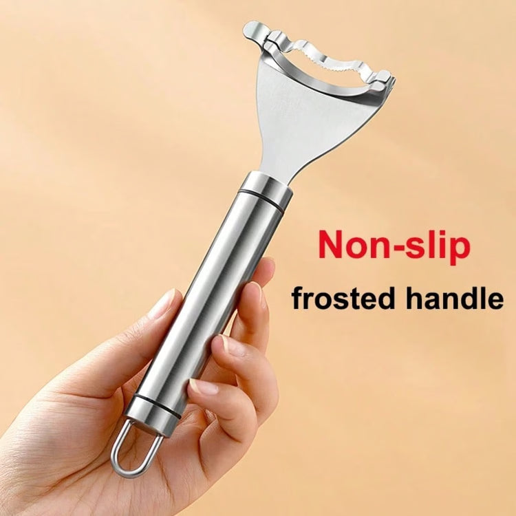 Stainless Steel Corn Peeler Stripper Tool with Serrated Cob Shaver