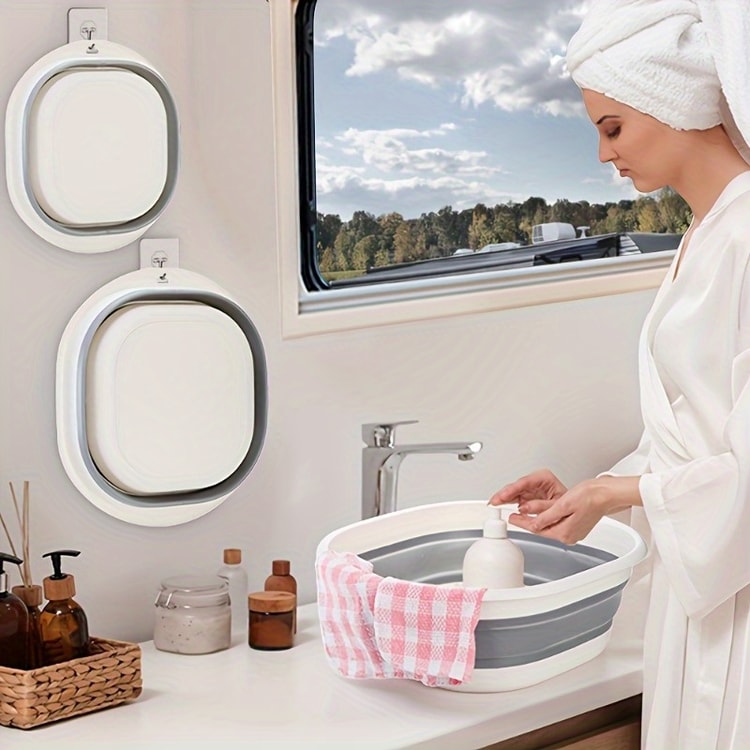 Laundry Baskets, Foldable Wash Basins, Space Saving Storage Containers, Plastic Wash Basins, Laundry Buckets