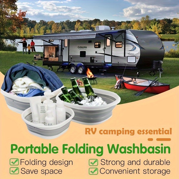 Laundry Baskets, Foldable Wash Basins, Space Saving Storage Containers, Plastic Wash Basins, Laundry Buckets