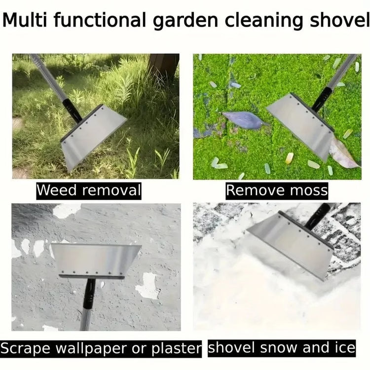 Heavy Duty Metal Weeding and Edging Shovel Multi-Use Rust-Resistant Garden Tool