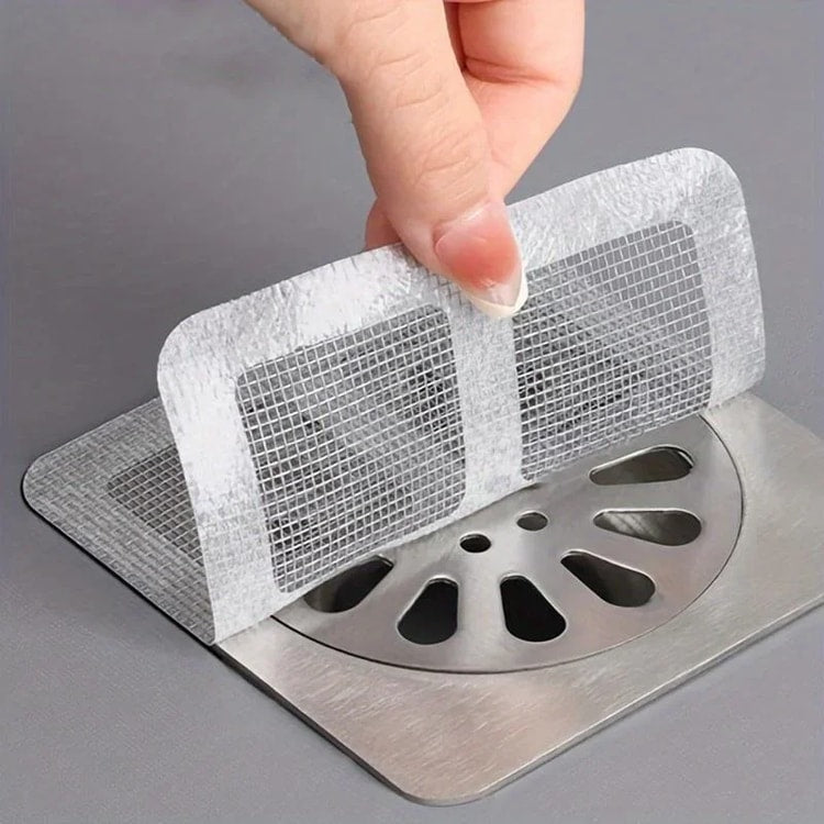 Shower Drain Hair Catcher Disposable Mesh Drain Covers