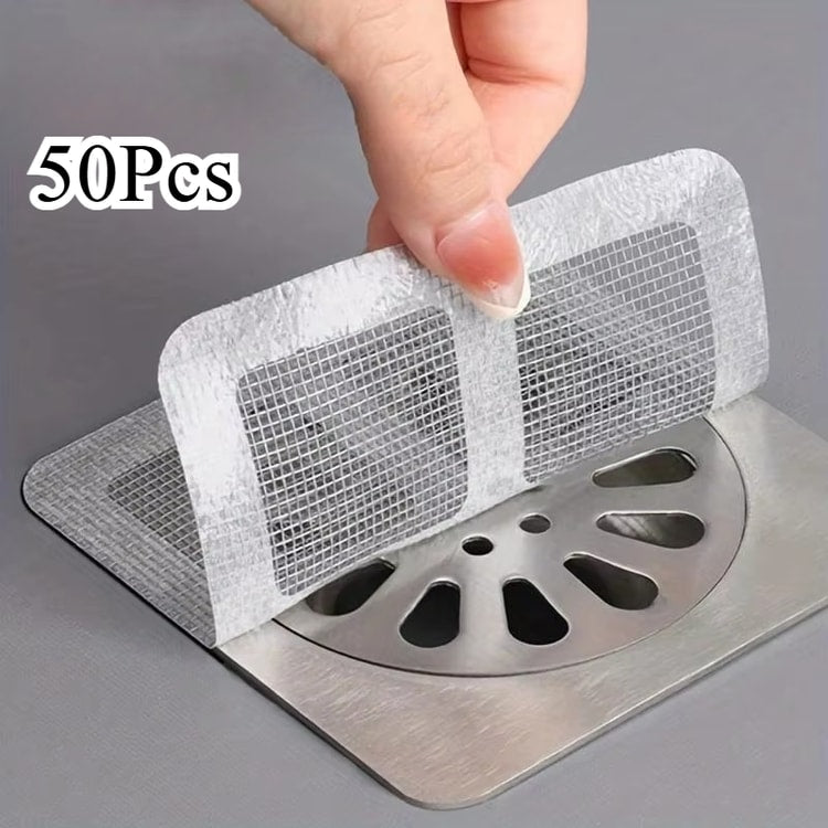 Shower Drain Hair Catcher Disposable Mesh Drain Covers