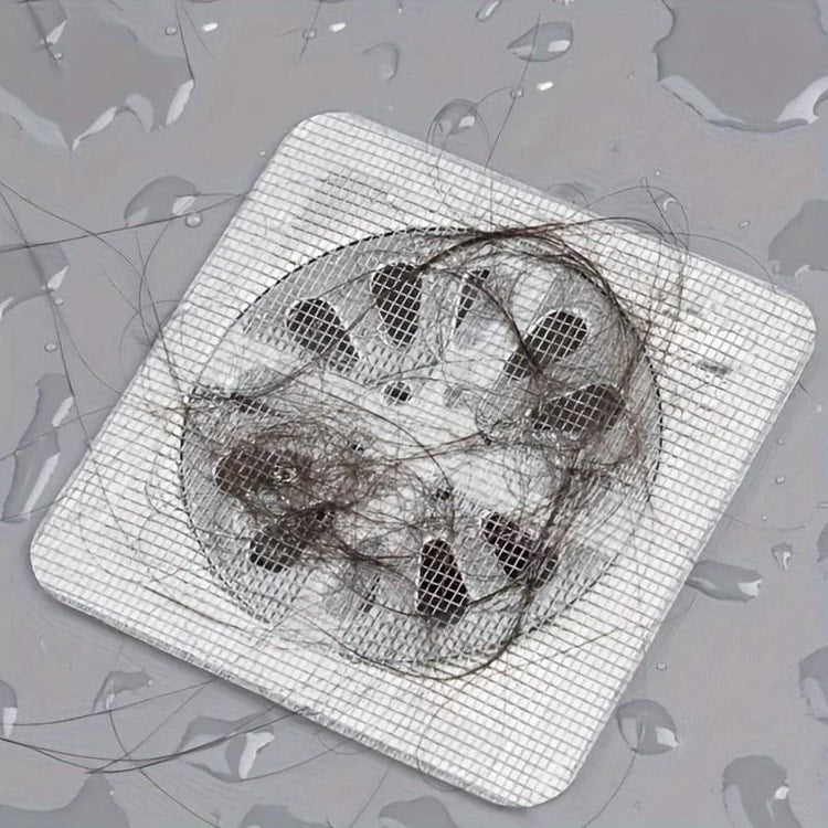Shower Drain Hair Catcher Disposable Mesh Drain Covers