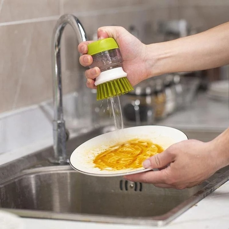 Soap Dispenser Dish Brush With Drainage Stand