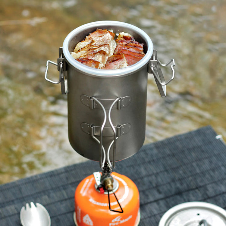 Titanium Camping Pot – Ultralight Portable Cookware for Backpacking, Outdoor Cooking & Travel