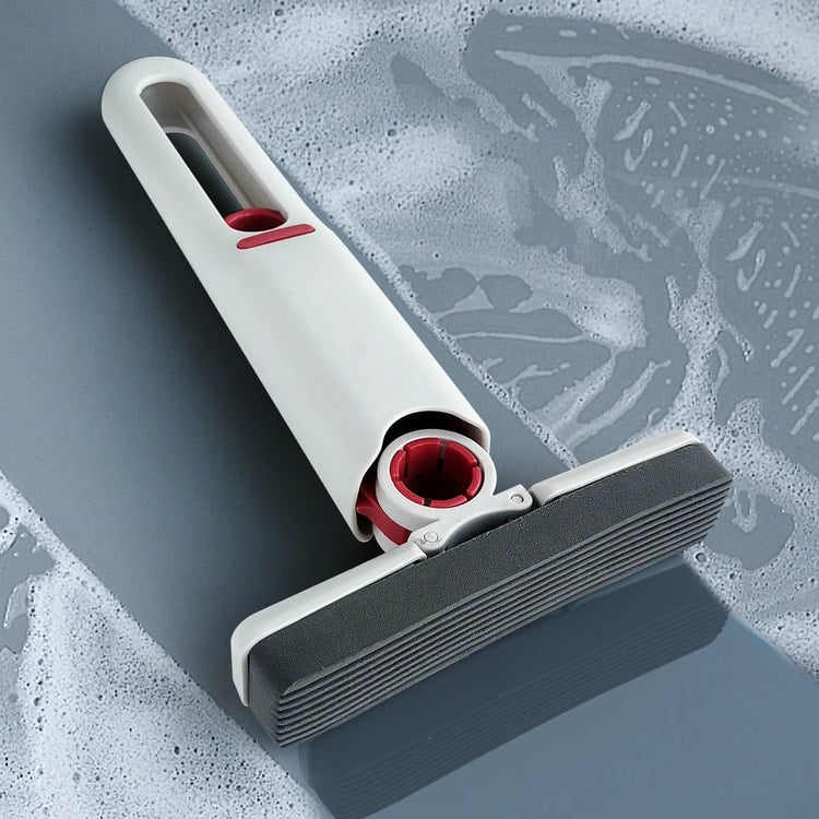 Portable Mini Squeegee Mop, Handheld Cleaning Sponge, Reusable PVA Cleaning Tool for Desk, Bathroom, Window and Glass