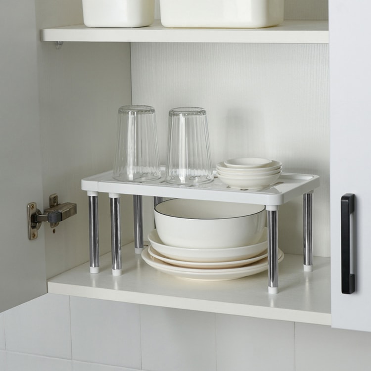 Adjustable Under Sink Organizer Expandable Kitchen Storage Rack