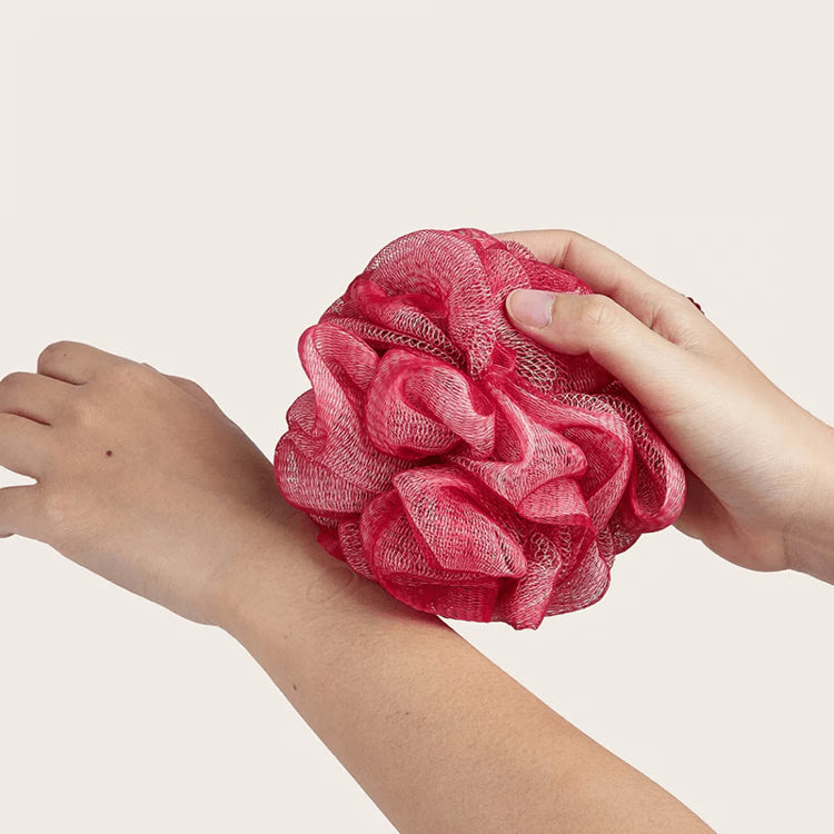 SoftGlow Exfoliating Shower Mesh Sponge