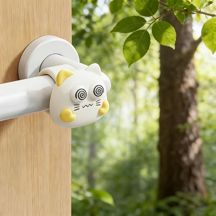 Cute Door Handle Protector Anti Collision Pad Cartoon Wall Cushion