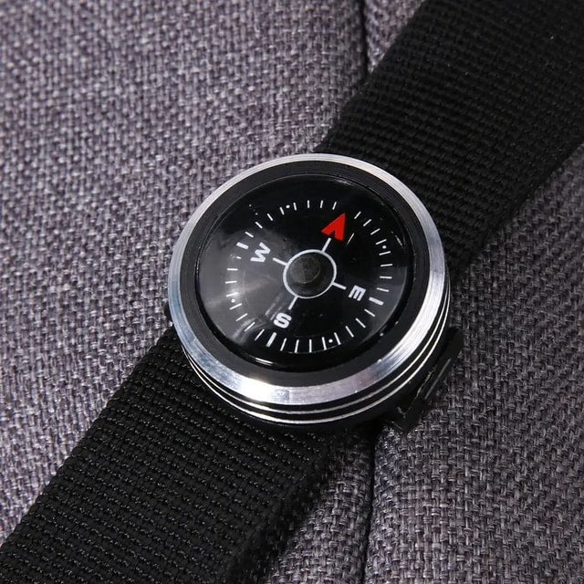 Mini Compass Clip for Paracord Bracelet, Watch Strap & Outdoor Use