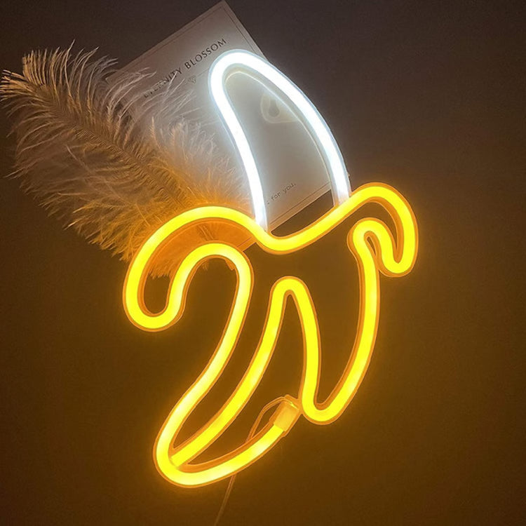 Banana Neon Sign for Wall Decor