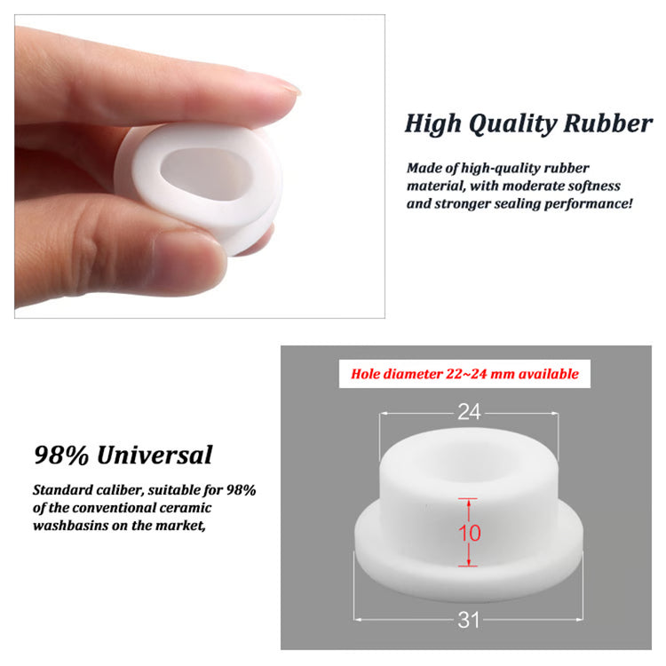Universal Sink Overflow Ring Set – Leakproof Drain Plug Kit for Bathroom, Kitchen & Bathtub