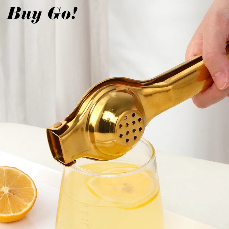 Stainless Steel Manual Juicer: Handy Lemon & Orange Squeezer for Home Kitchen