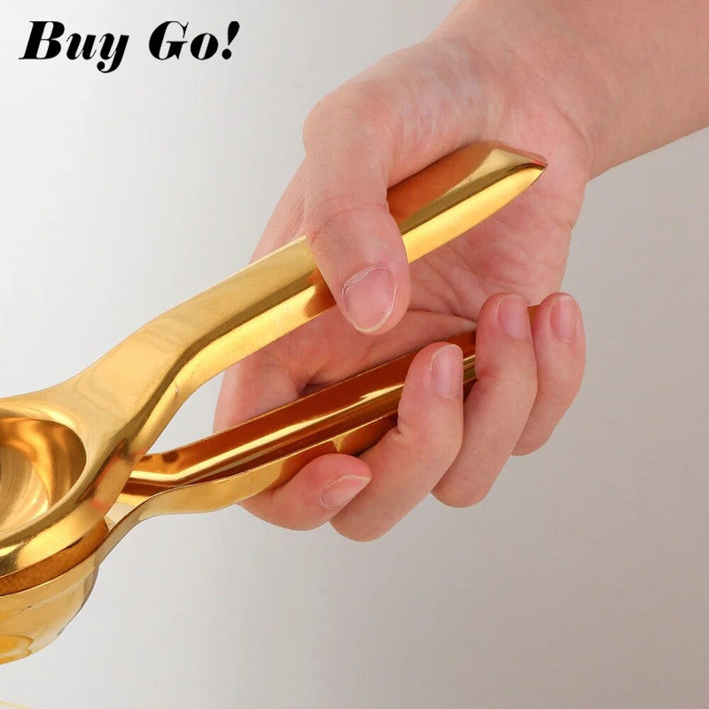 Stainless Steel Manual Juicer: Handy Lemon & Orange Squeezer for Home Kitchen
