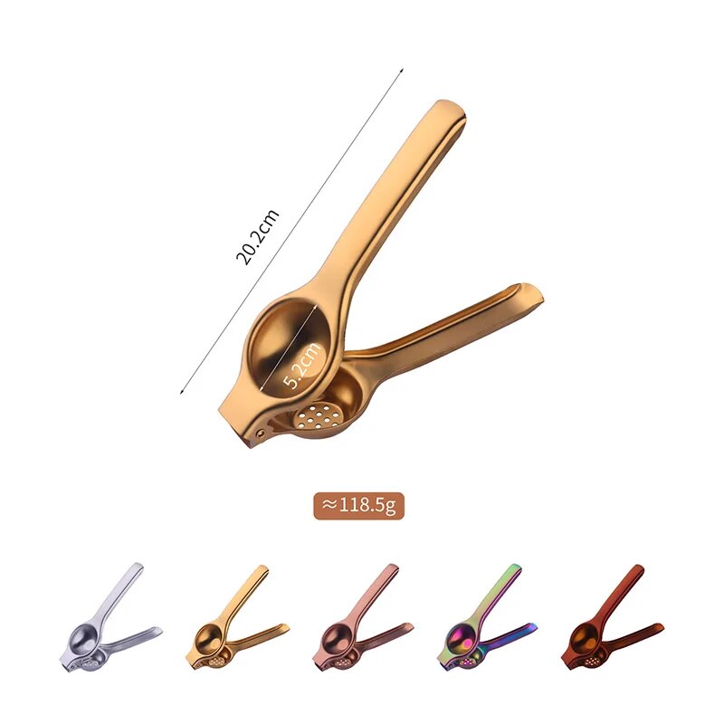 Stainless Steel Manual Juicer: Handy Lemon & Orange Squeezer for Home Kitchen