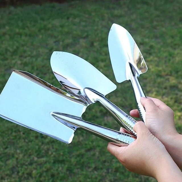 3-Piece Stainless Steel Garden Tool Set for Succulents, Planting & Outdoor Gardening