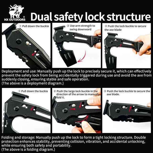 Folding Camping Axe for Outdoor & Utility Use