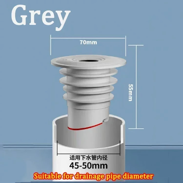 Silicone Drain Seal Ring – Anti-Odor Floor Drain Stopper for Bathroom, Shower & Sewer Pipes