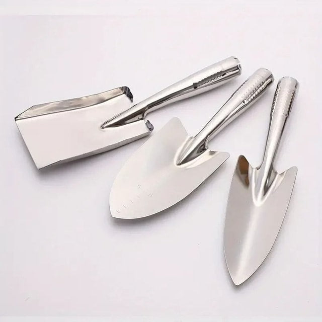 3-Piece Stainless Steel Garden Tool Set for Succulents, Planting & Outdoor Gardening