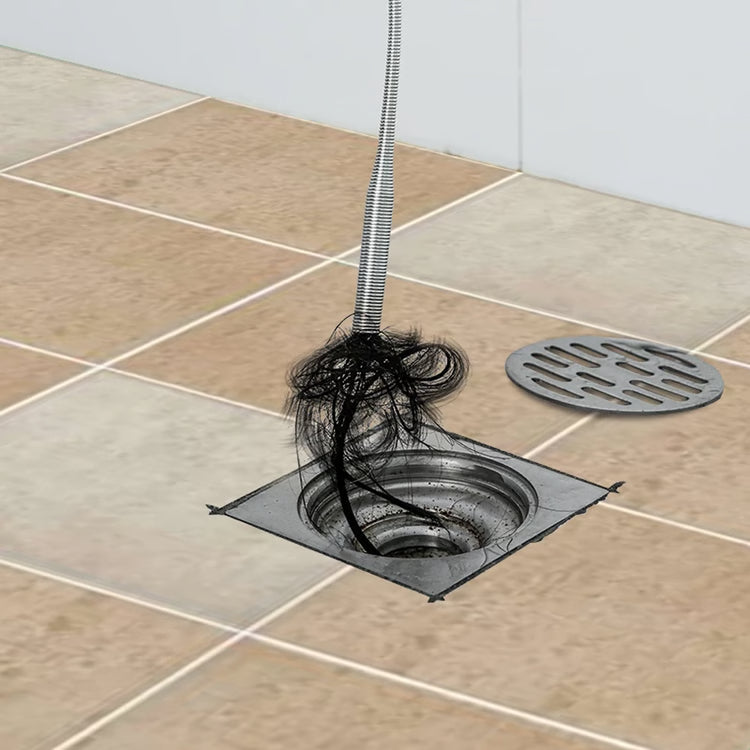 Metal Wire Drain Cleaning Tool – Flexible Pipe & Sink Clog Remover