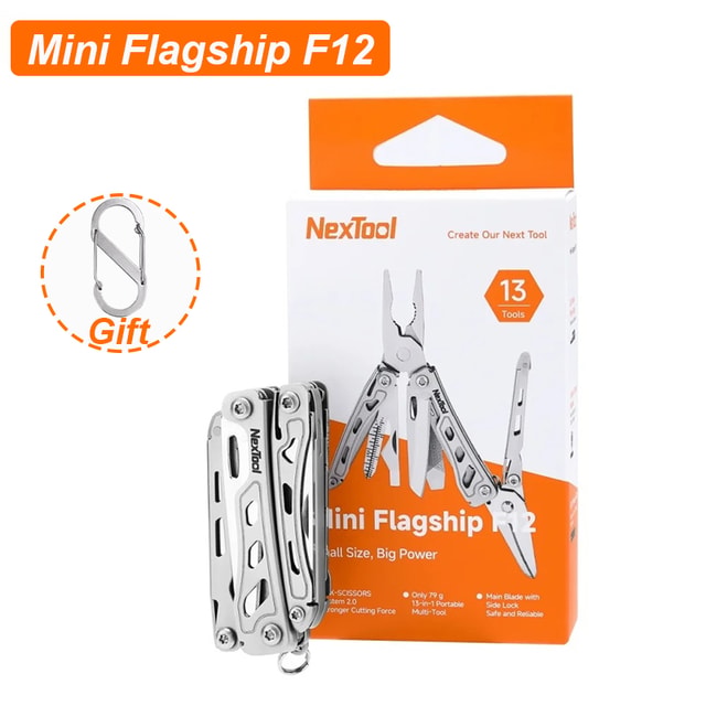 Compact Folding Multi-Tool with Pliers, Scissors, Screwdrivers & Utility Blade