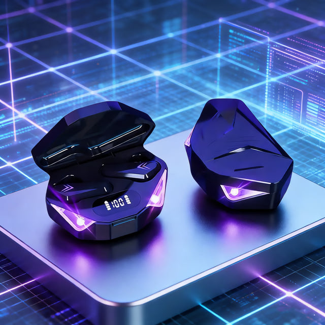 Bluetooth Low-Latency Gaming Earbuds with Built-In Microphone