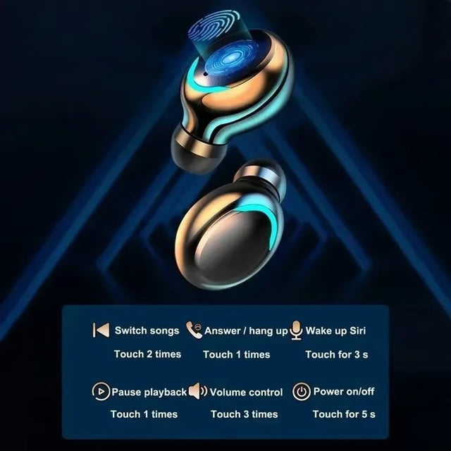 Wireless Sport Earbuds with Noise Reduction & Built-In Microphone