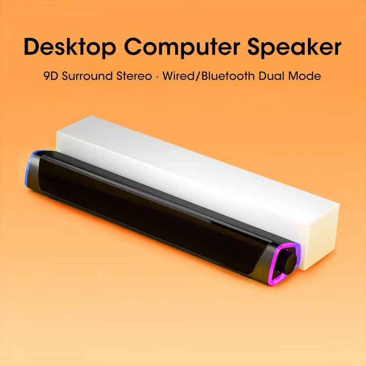 Wireless Bluetooth Speaker Bar with Stereo Sound & Subwoofer for Laptops and PCs – Wired Speaker
