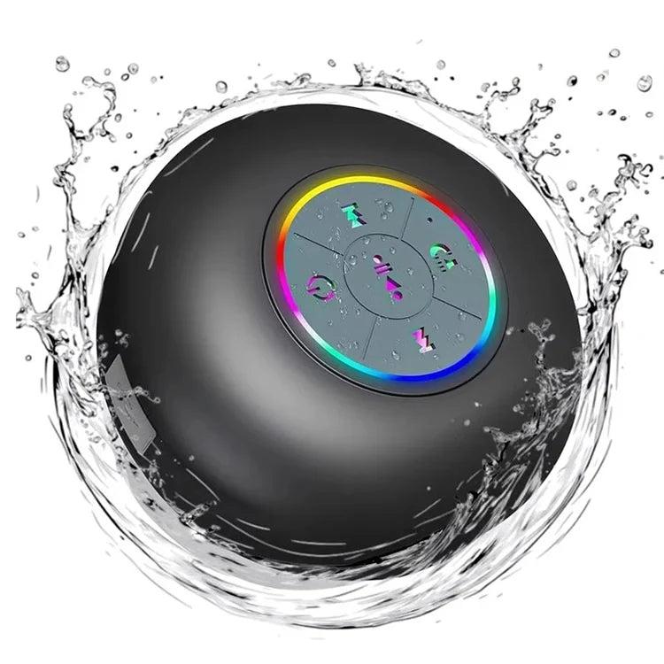 Portable Bluetooth Speaker with IPX4 Water Resistance & Suction Cup