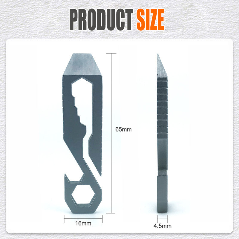 Stainless Steel Wrench Tool, Portable Bottle Opener, Outdoor Hiking Camping Gear, Hot Sale Multifunction Gadget