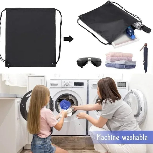 Portable Drawstring Backpack for Gym, Travel & Outdoor Use