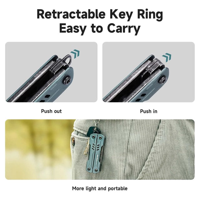 12-in-1 Compact Folding Multi-Tool with Pliers, Scissors & Screwdrivers
