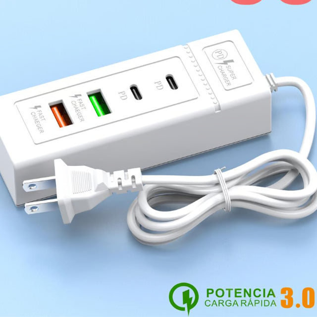 USB Power Strip PD Type C Fast Charging Wall Adapter Phone Power Charger