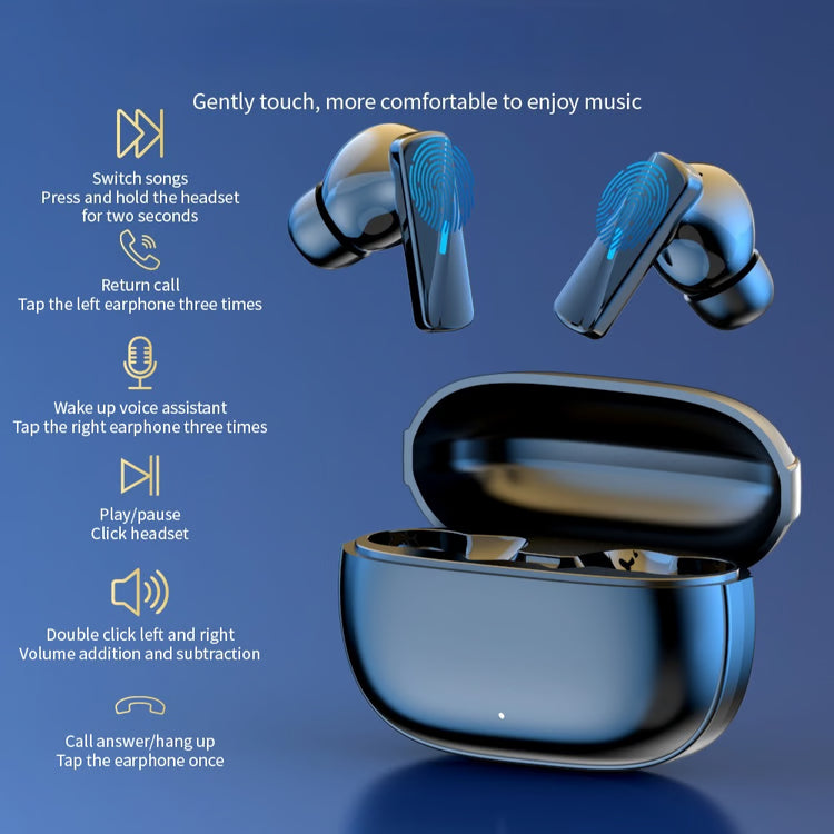Hi-Fi Wireless Bluetooth Earbuds with Touch Controls, Noise Reduction &amp; Waterproof Design