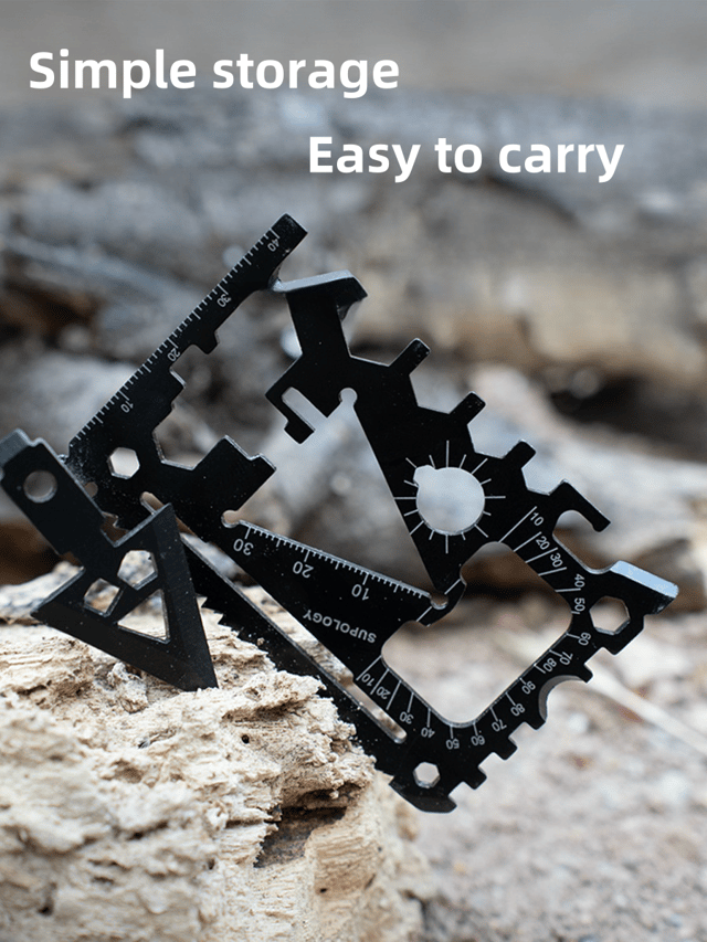 18-in-1 Compact Utility Card Tool for Camping, Travel & Everyday Use