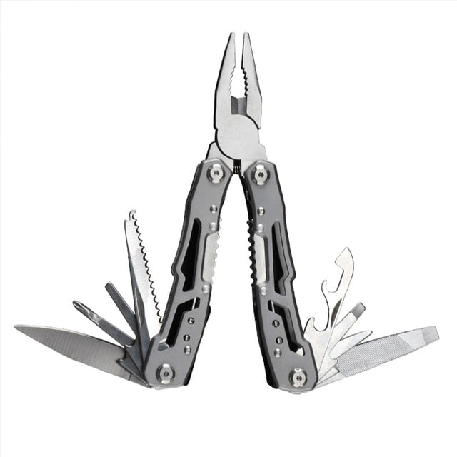 Multifunctional Stainless Steel Folding Multi-Tool with Pliers, Blade & Screwdriver