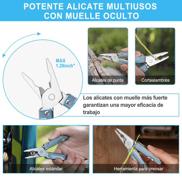 Compact Folding Multi-Tool with Pliers, Screwdriver, Wrench & Utility Blade